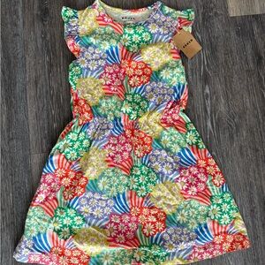 NWT Mini Boden Frill Sleeve Jersey Dress